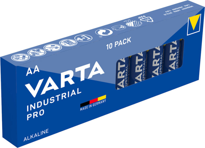 Varta Industrial Pro AA Mignon LR6 Alkaline Batterien 4006 im 10er-Pack