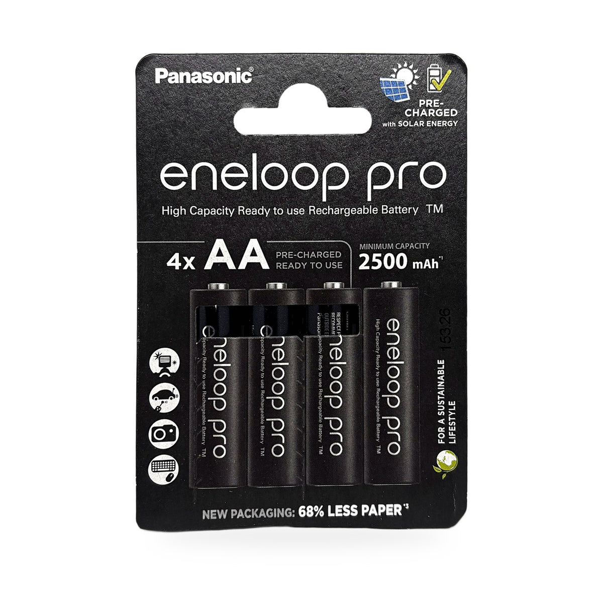Panasonic eneloop pro AA 2500 mAh 4er Blister BK-3HCDE/4BE