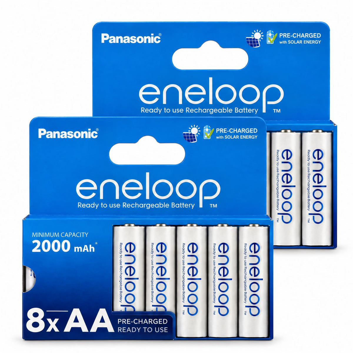 2 x Panasonic eneloop AA 8er Box – 16 Akkus 2000 mAh
