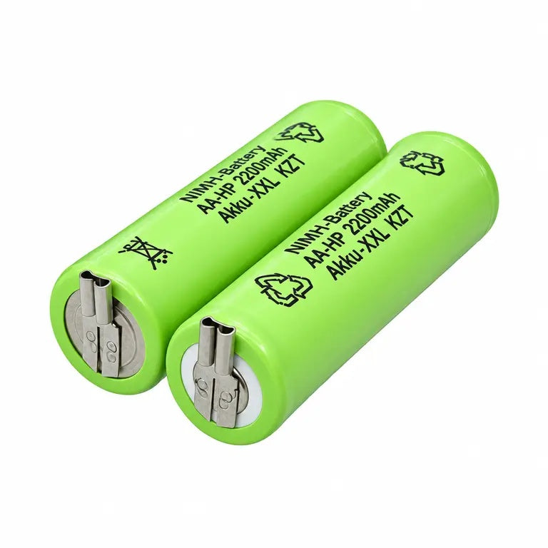 Akku passend für Moser Ermila Genio Plus 1854-0078 und Animal Arco, 2,4V 2200mAh NiMH mit Steckanschlüssen