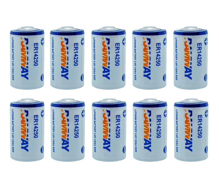 10x Lithium Batterie 3,6V LS14250 / 1/2AA / Li-SOCL2 Batterien LS14250