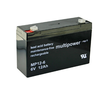 Multipower 6V / 12Ah Blei-Akku MP12-6 für PEG Fahrzeuge