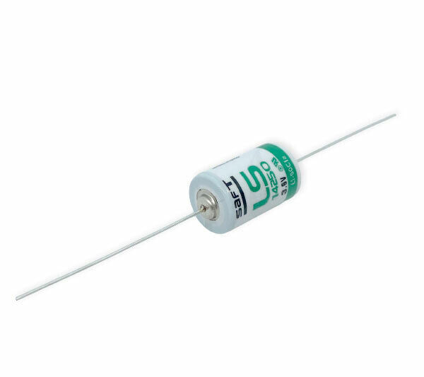 Saft LS14250CNA Lithium Batterie 1/2AA 3,6V 1200mAh mit Axialdraht