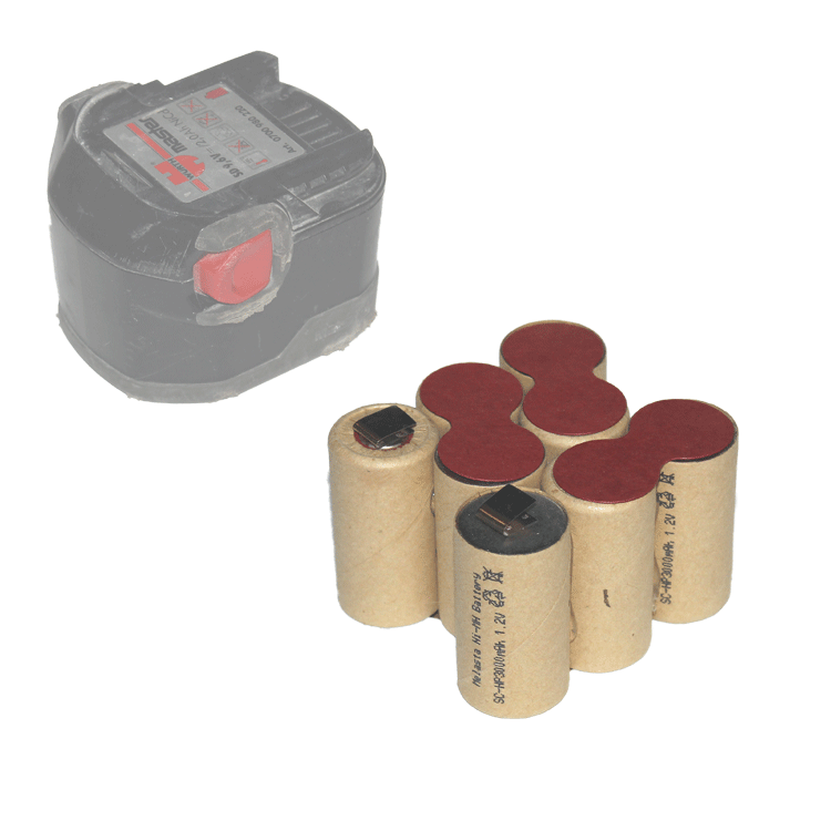 Akkupack f. Würth BS96-A Solid SD96 0700980220 9,6V