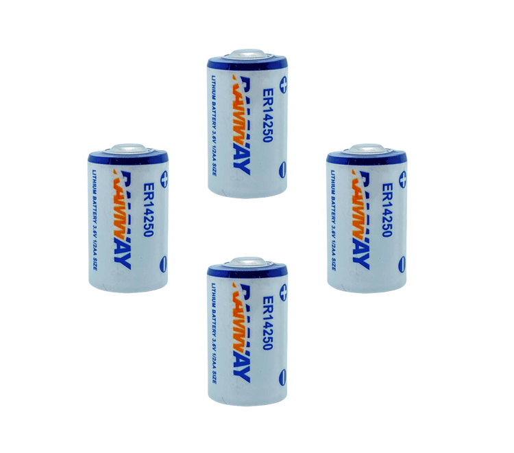 4x Lithium Batterie 3,6V LS14250 / 1/2AA / Li-SOCL2 Batterien LS14250