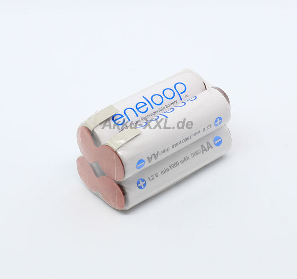 4er Würfel Panasonic Eneloop AA 4,8V 2000mAh NIMH Lötfahne
