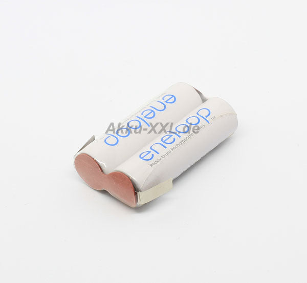 2er Reihe Panasonic Eneloop AA 2,4V 2000mAh NIMH Lötfahne