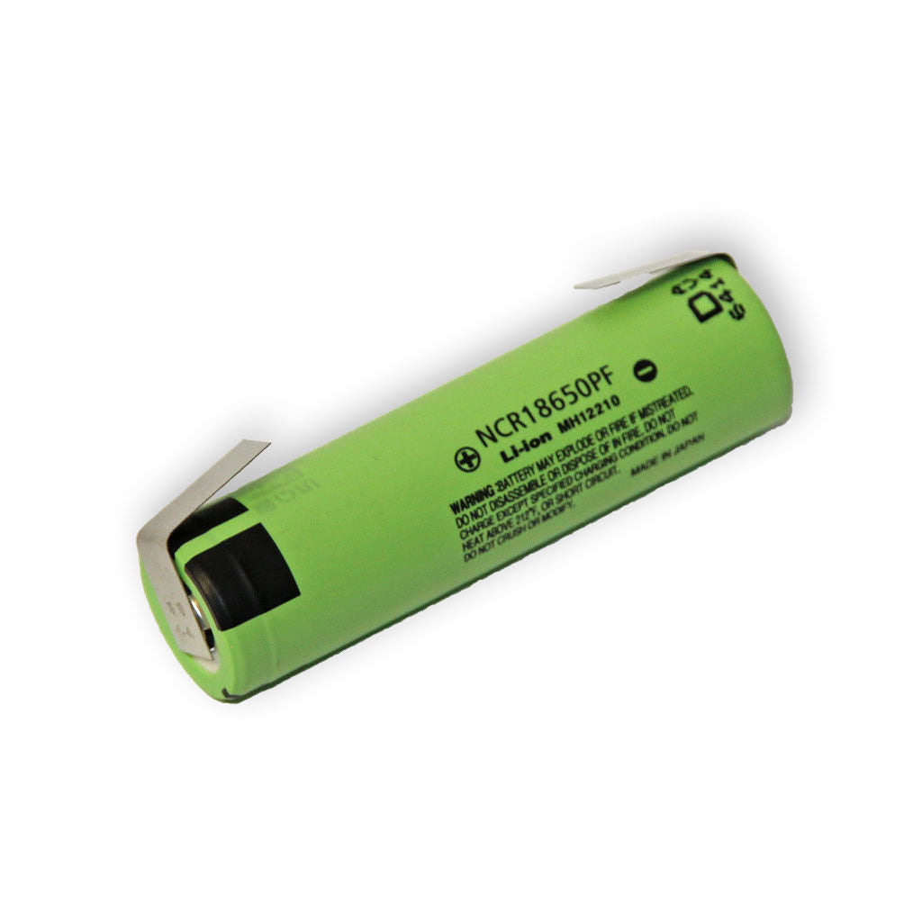 Panasonic NCR18650PF Liion Einzelzelle 3,6V 2900mAh Lötfahne U