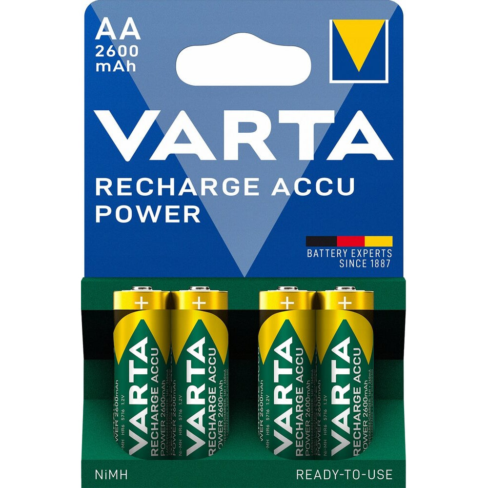 Varta AA Mignon NiMH Akkus 2600mAh vorgeladen im 4er-Blister