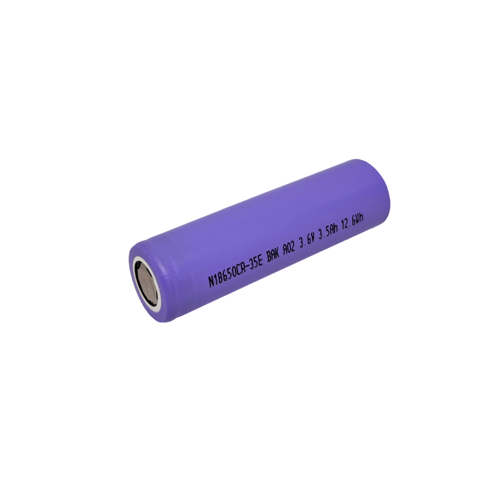 BAK N18650CR 3,6V - 3,7V 3500mAh 10,5A Lithium Ionen Akku Lötfahne U-Form