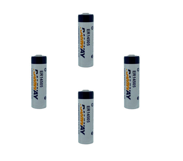 4x Lithium Batterie 3,6V LS14500 / AA / Li-SOCL2 Batterien LS14505