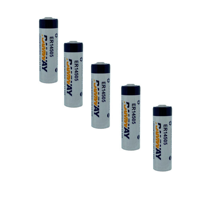 5x Lithium Batterie 3,6V LS14500 / AA / Li-SOCL2 Batterien LS14505