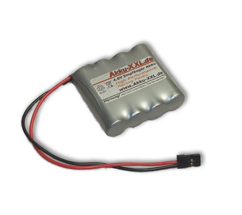 Empfängerakku Flach 4,8V AA 2200mAH NIMH F1x4