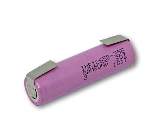 Samsung 18650 35E Liion Einzelzelle 3,6V 3450mAh Lötfahne U