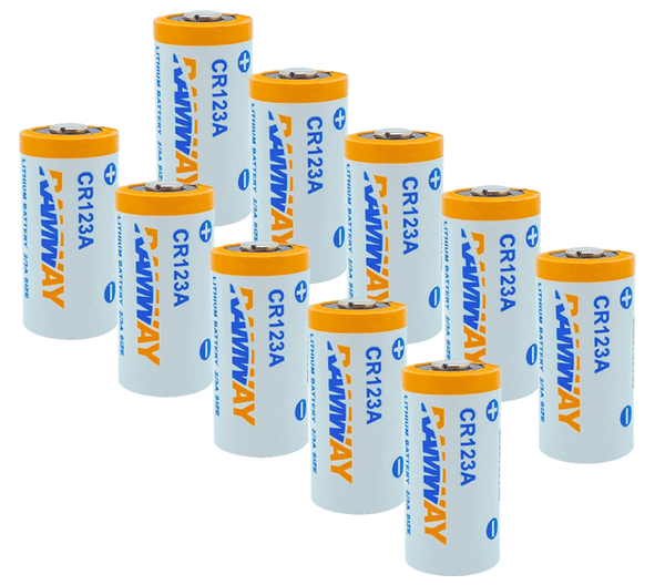 10x CR123 3V Lithium Batterie Fotobatterie CR123A Photobatterie
