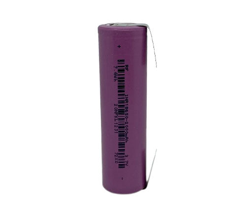 VB 18650 3,7V 2000mAh Li-ion Einzelzelle 10C Lötfahne U-Form
