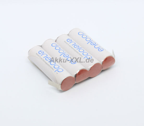 4er Reihe Panasonic Eneloop AA 4,8V 2000mAh NIMH Lötfahne