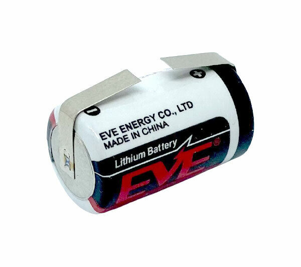 EVE LS14250 Lithium Batterie 1/2AA 3,6V 1200mAh mit Lötfahnen U-Form